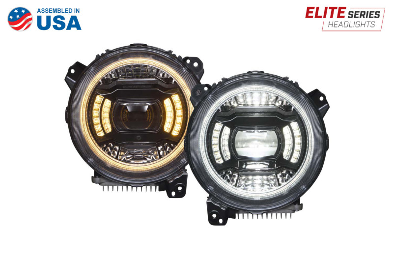 Diode Dynamics 18-23 Jeep JL Wrangler Elite Max LED Headlamps - Image 4