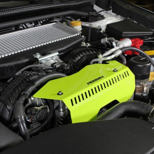 PERRIN 22-26 Subaru WRX Pulley Cover - Neon Yellow (TALL - For Use w/o PERRIN AOS) - Image 8