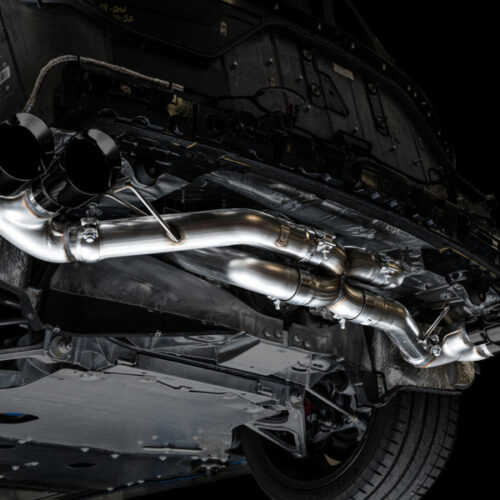 AWE Tuning Track Edition Exhaust - Quad Diamond Black Tips for 2020 Chevrolet Corvette (C8) - Image 8