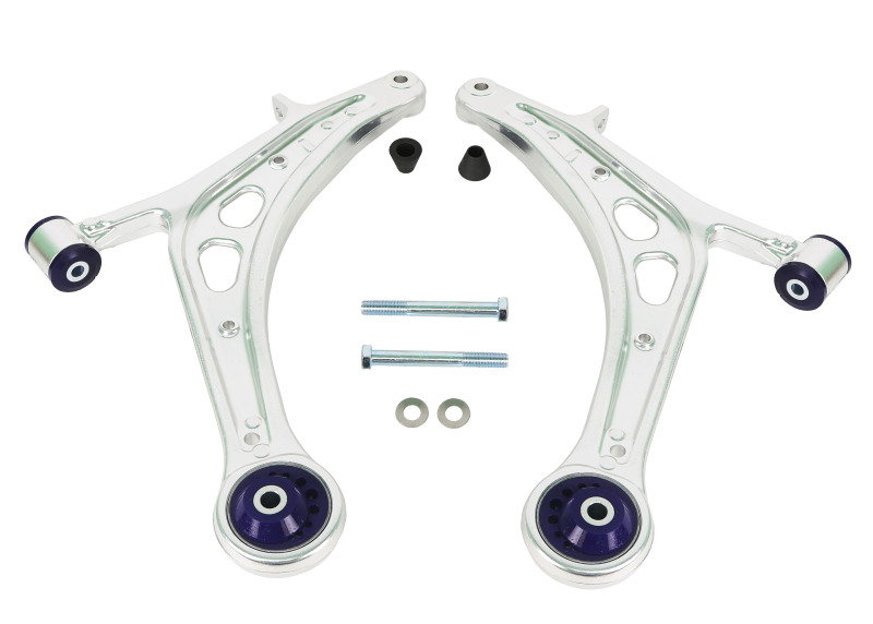 SuperPro 2008 Subaru Impreza WRX STI Front Lower Alloy Control Arm Kit (+Caster) - Image 4