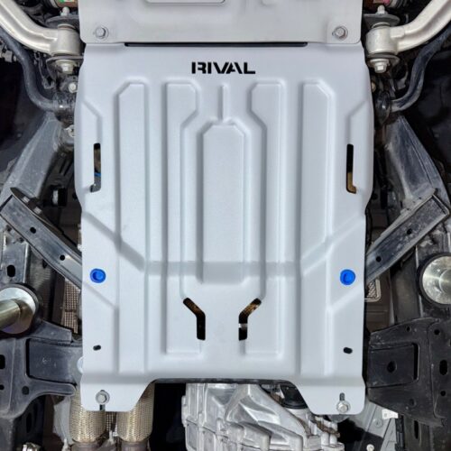 Alternative view of Rival 24-26 Ford Ranger / Ranger Raptor Aluminum Transmission And Cat Converter Skid Plate