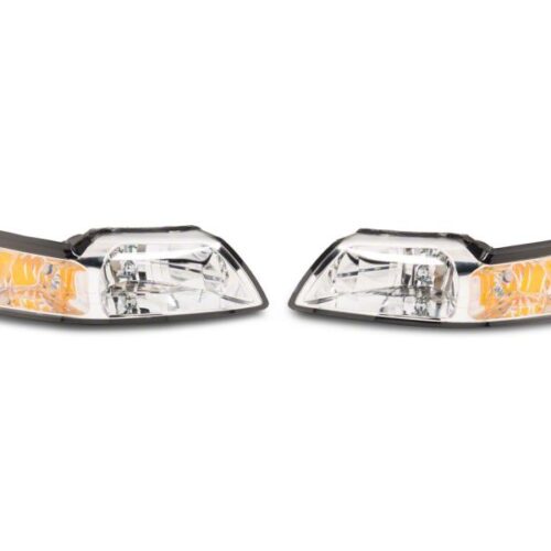 Alternative view of Raxiom for 1999-2004 Ford Mustang Axial Series OEM Style Replacement Headlights- Chrome Housing (Clear Lens)