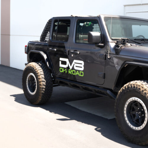 DV8 Offroad 18-23 Jeep Wrangler JL 4 Door FS-15 Series Rock Sliders - Image 7