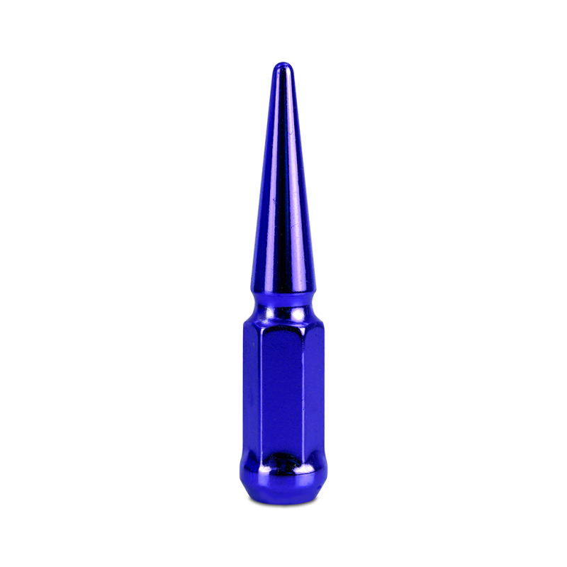 Mishimoto Steel Spiked Lug Nuts M12 x 1.5 24pc Set Blue - Image 3