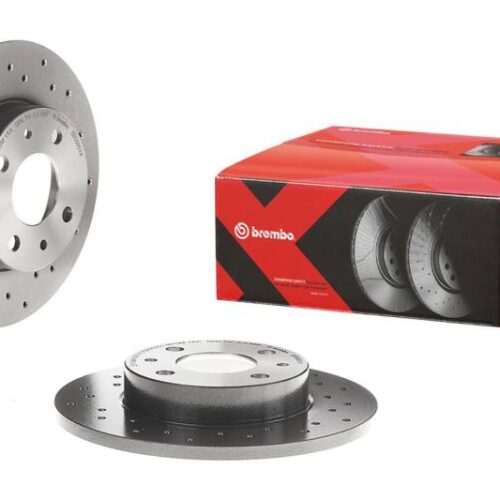 Brembo 2006 BMW 325i/07-13 328i Rear Premium Xtra Cross Drilled UV Coated Rotor