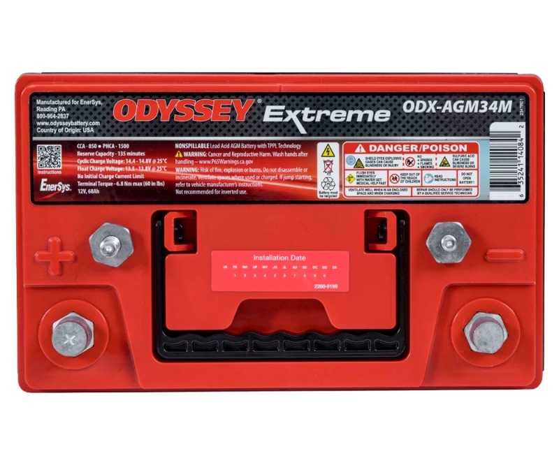 Odyssey Battery Marine/RV Extreme AGM Battery (34M-PC1500ST) - Image 3
