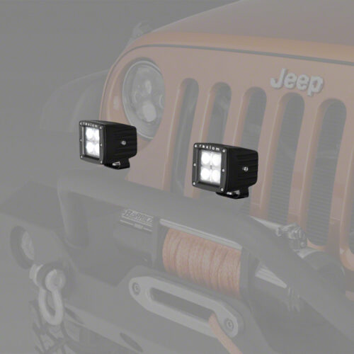 Raxiom 3-In Square 4-LED Off Road Light Flood Beam Universal (Some Adaptation May Be Required)
