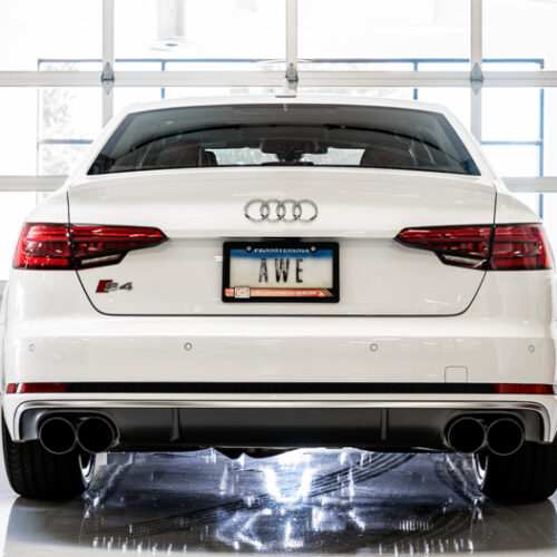 AWE Tuning SwitchPath Exhaust - Non-Resonated (Black 102mm Tips) for Audi B9 S5 Sportback - Image 6