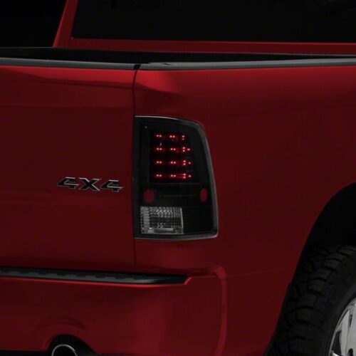 Raxiom for 2009-2018 Dodge RAM 1500 LED Tail Lights- Black Housing- Clear Lens - Image 2