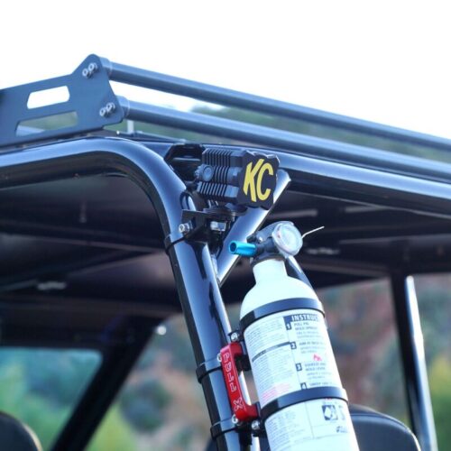 KC HiLiTES 5328 FLEX ERA 1 Single Light Cover ONLY (Black/Yellow KC Logo) - Image 3