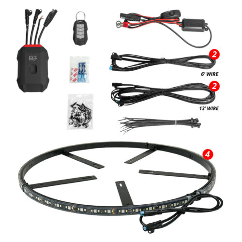 Alternative view of XK Glow XKmax RGBW Wheel Ring Light Kit