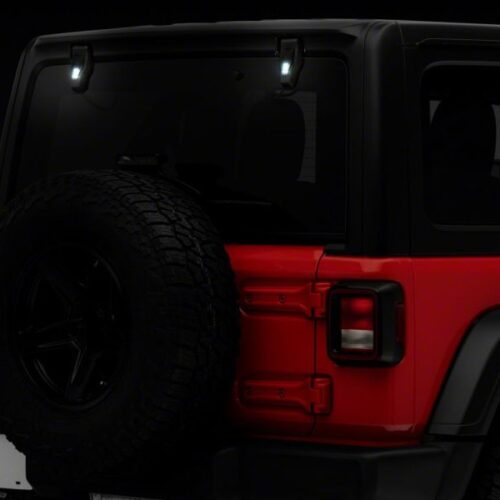 Raxiom for 2018-2023 Jeep Wrangler JL Axial Series Rear Window Glass Hinge LED Lights - Image 4