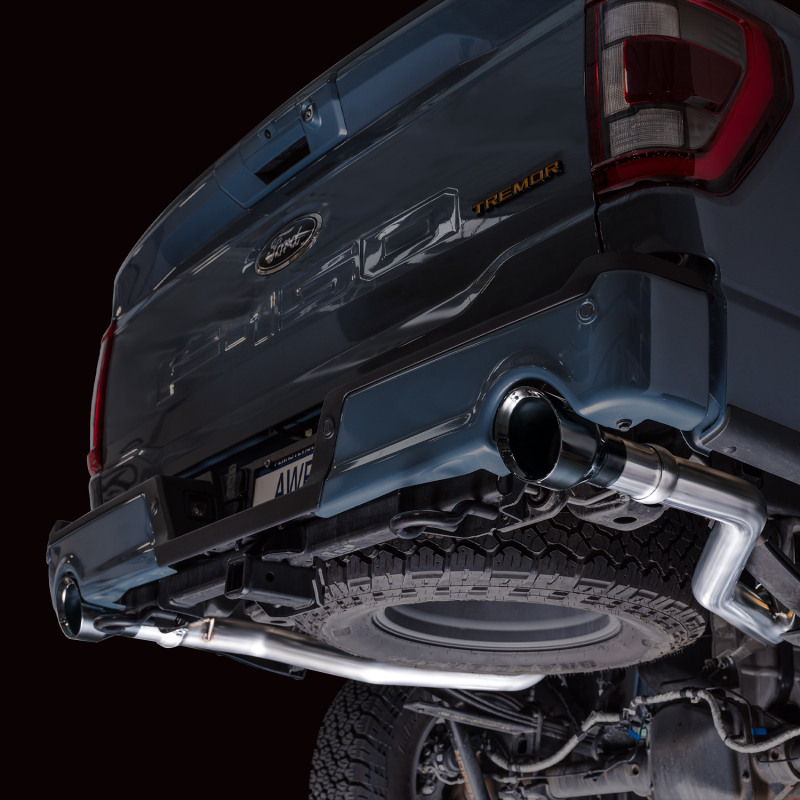 AWE Tuning Tips for 2021+ Ford F-150 Tremor (w/ Bumper Cutouts) 0FG Non-Resonated Catback -Diamond Black - Image 2