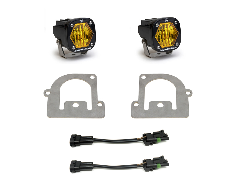Baja Designs for 21+ Ford Bronco Sport S1 WC LED Fog Pocket Light Kit - Amber