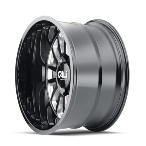 Cali Off-Road 9110 Summit 22x12 / 6x139.7 BP / -51mm Offset / 106mm Hub Gloss Black Milled Wheel - Image 2