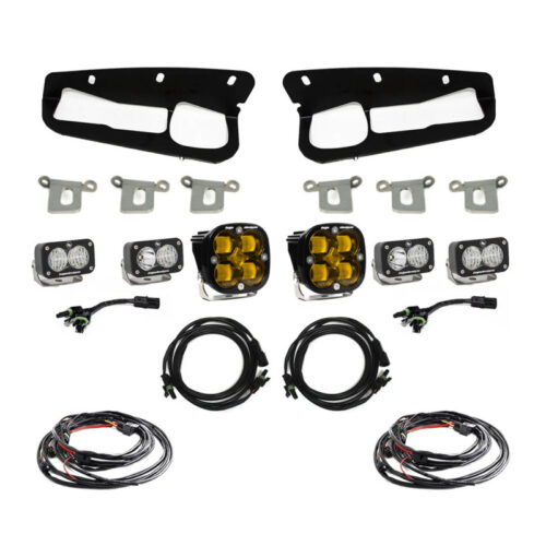 Baja Designs for 2021+ Ford Bronco Amber SAE Fog Pocket Kit