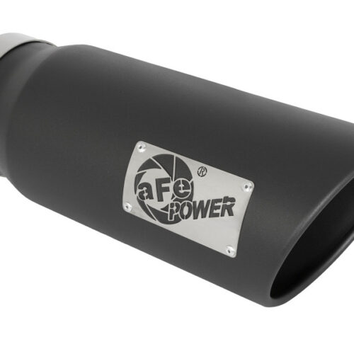 aFe Power MACH Force-Xp 5in In x 6in Out x 15in L Bolt-On 409 SS Exhaust Tip - Black - Image 3
