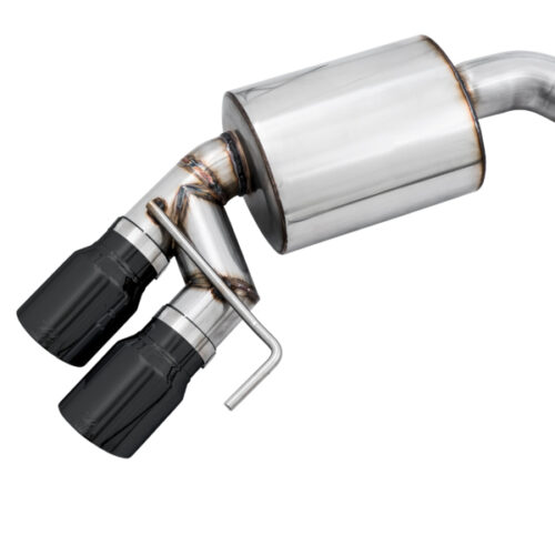 AWE Tuning Cat-Back Exhaust - Touring Edition (Quad Diamond Black Tips) for 2018+ Ford Mustang GT (S550) - Image 5