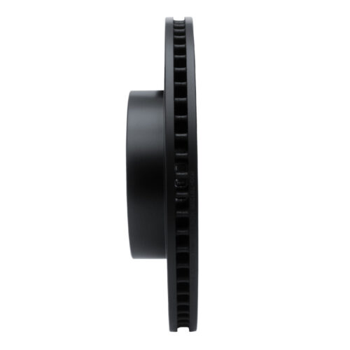 R1 Concepts for 03-09 Lexus GX470 Front Right Drilled & Slotted Black Brake Rotor - Image 3