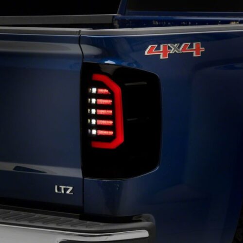 Raxiom for 2014-2018 Chevrolet Silverado 1500 Axial Series LED Tail Lights- Black Housing (Smoked Lens) - Image 5