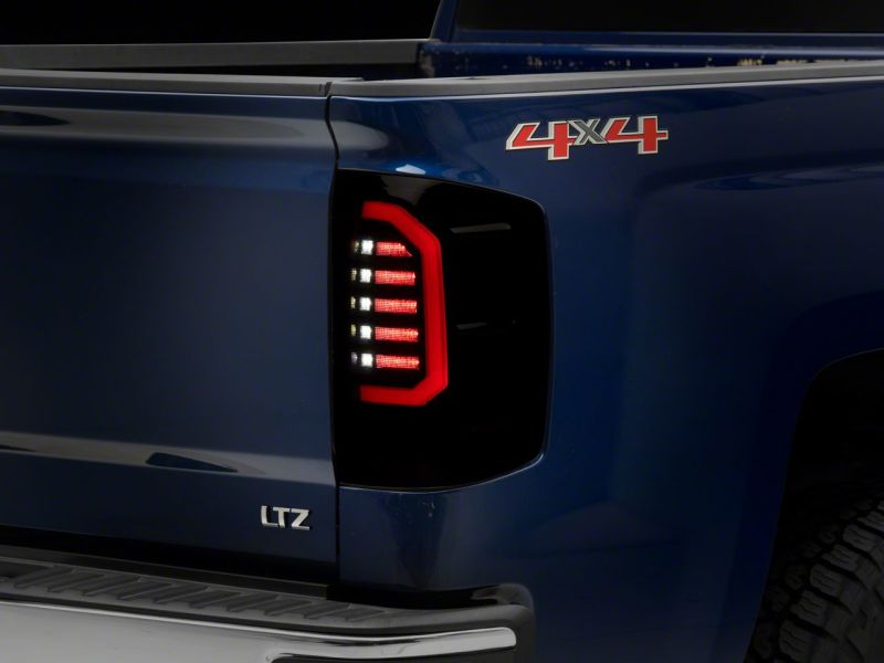 Raxiom for 2014-2018 Chevrolet Silverado 1500 Axial Series LED Tail Lights- Black Housing (Smoked Lens) - Image 5