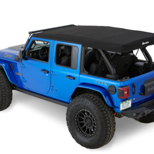 Bestop 18-26 Jeep Wrangler JL 4-Door Supertop (Premium Black Twill) - Image 4