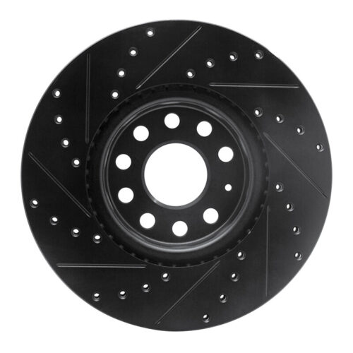DFC 05-25 Audi TT Front Right Drilled & Slotted Black Brake Rotor - Image 5