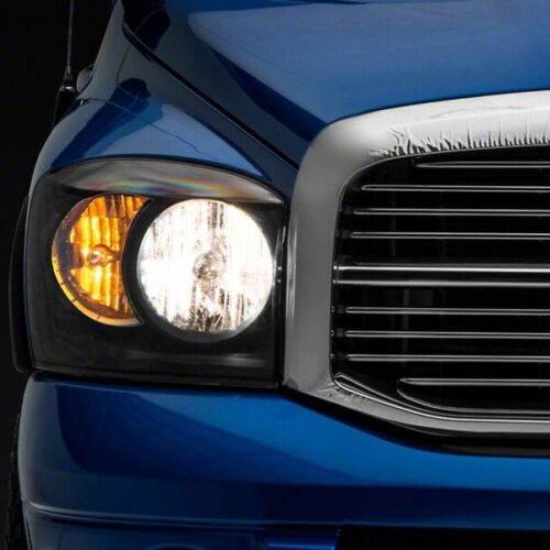 Raxiom for 2006-2008 Dodge RAM 1500 Axial Series Euro Headlights- Black Housing- Clear Lens