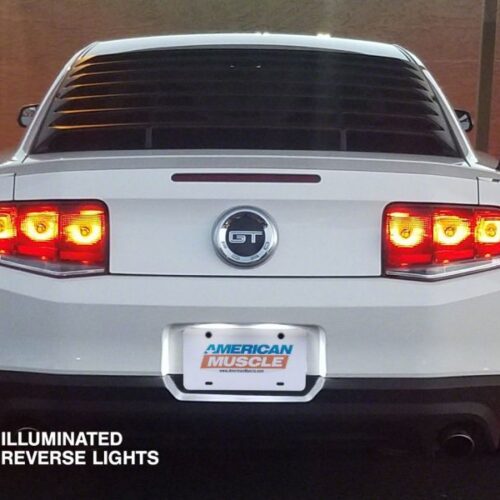 Raxiom for 2010-2012 Ford Mustang Aero Tail Lights- Black Housing (Smoked Lens) - Image 7