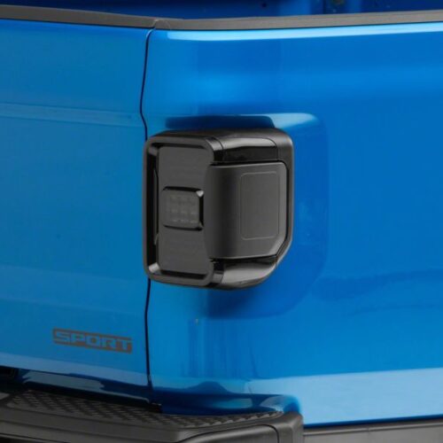 Raxiom for 2020-2023 Jeep Gladiator JT w/ Factory Halogen LED Tail Lights- Black Housing (Smoked Lens) - Image 10