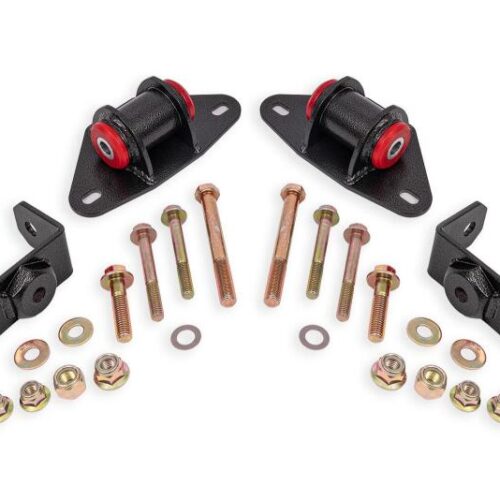 BMR Suspension 14-19 Chevrolet Corvette Motor Mount Kit - Black Hammertone