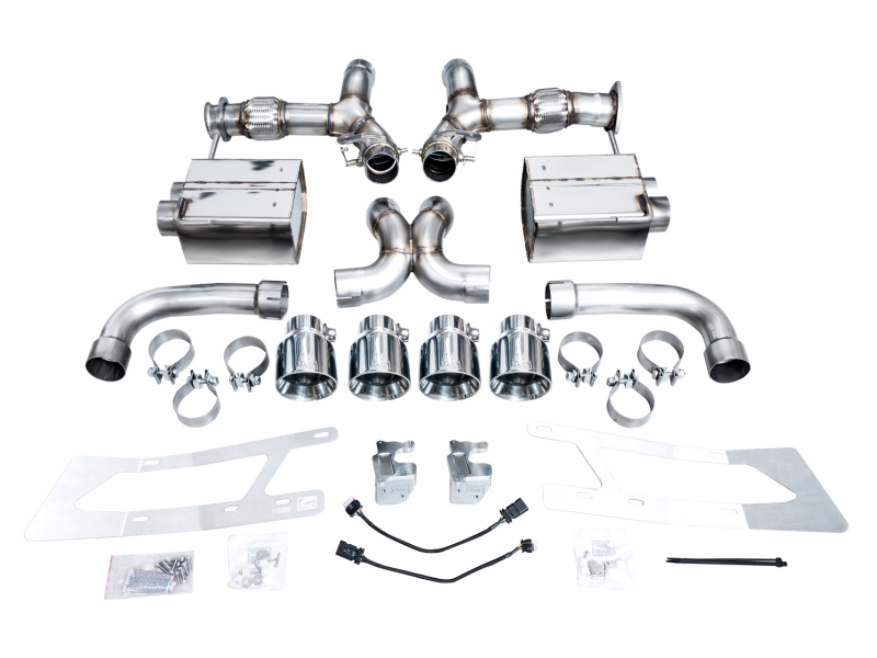 AWE Tuning SwitchPath Exhaust System - Chrome Silver Tips for 23-25 Chevrolet C8 Corvette Z06 5.5L - Image 5