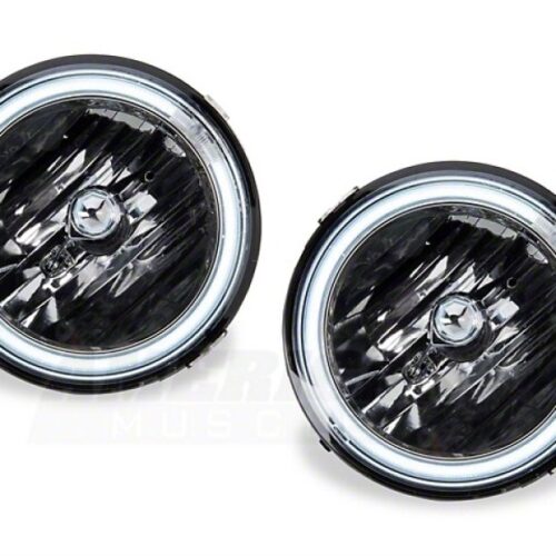 Alternative view of Raxiom for 2005-2012 Ford Mustang GT LED Halo Fog Lights (Chrome)
