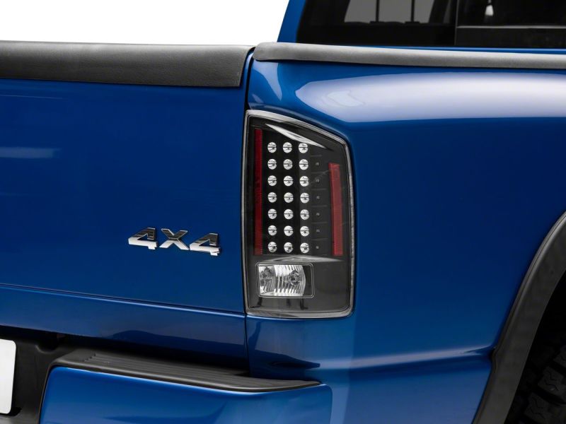 Raxiom for 2007-2008 Dodge RAM 1500 LED Tail Lights- Black Housing (Clear Lens) - Image 3