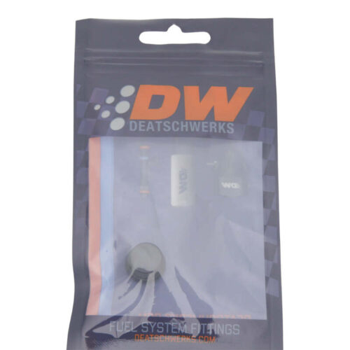 Alternative view of DeatschWerks 6AN ORB Male Plug Low Profile Internal Allen/Hex (Incl O-Ring) - Anodized Matte Black
