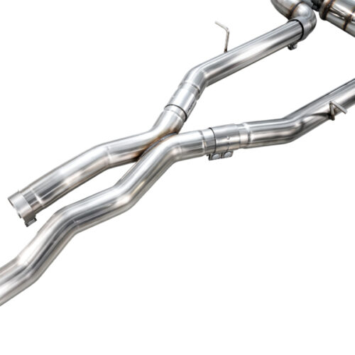 Alternative view of AWE Tuning Performance Mid Pipe for BMW F97 X3 M Non-Resonated