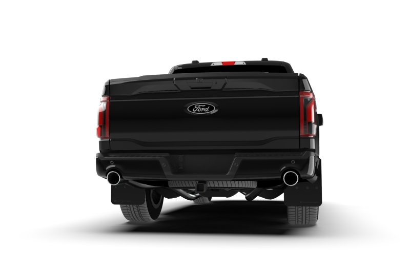 Rally Armor 21-26 Ford F-150 (Excl. Raptor) Black UR Mud Flap w/White Logo - Image 4