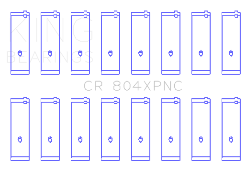 King Engine Bearings Ford 260CI/289CI/302 5.0 Windsor Connecting Rod Bearing Set - Image 2