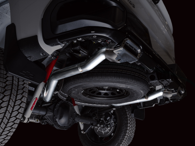 AWE Tuning 4th Gen GM 1500 5.3L 0FG Cat-Back Split Rear Exit (w/ Bumper Cutouts) - OE Tips - Image 2