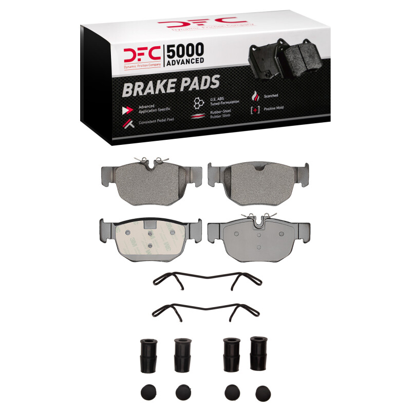 DFC 19-26 Jaguar F-Pace Rear 5000 Advanced Low Metallic Brake Pads and Hardware Kit