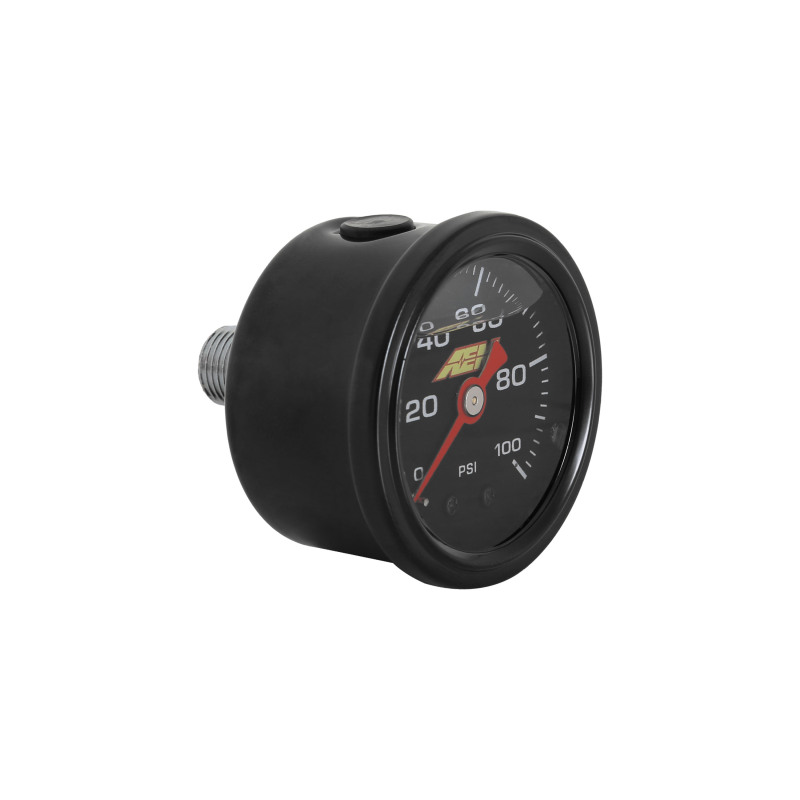 AEM 0-100 PSI Liquid Filled Mechanical Pressure Gauge - 1/8 NPT - Image 3