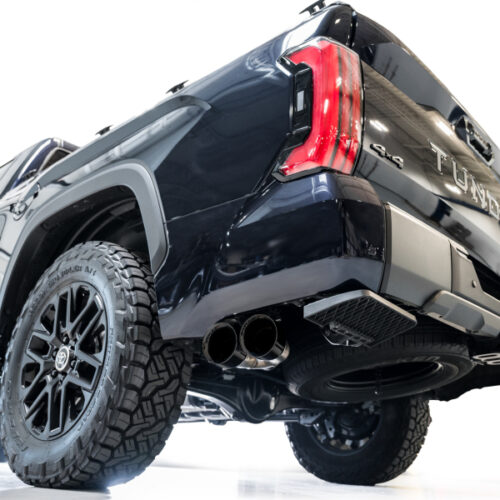 AWE Tuning 0FG Exhaust for 3rd Gen Toyota Tundra - Dual Diamond Black Tips - Image 7
