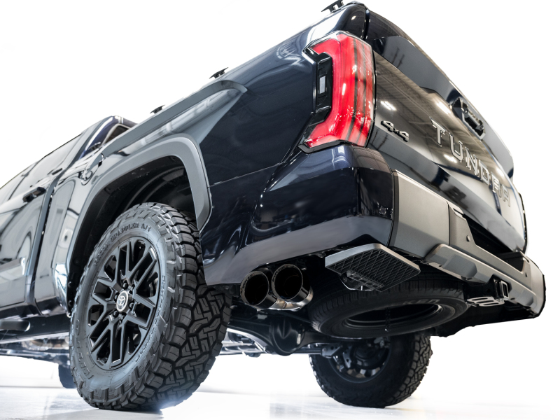 AWE Tuning 0FG Exhaust for 3rd Gen Toyota Tundra - Dual Diamond Black Tips - Image 7