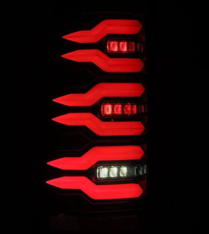 AlphaRex 99-06 Chevrolet Silverado Sierra LUXX-Series LED Tail Lights Alpha-Black - Image 5