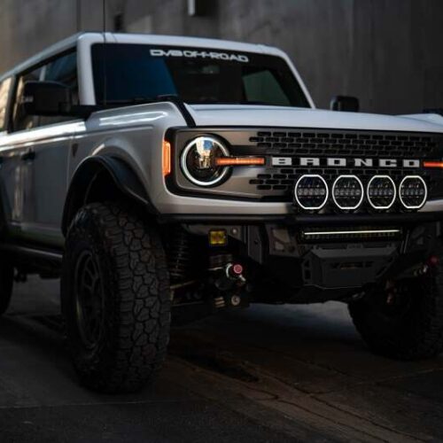DV8 Offroad 7in Halo Elite Round Light w/ Accent Halo - White/Amber - Image 5
