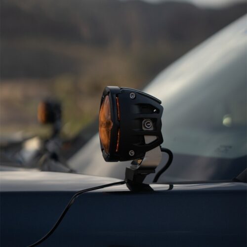 Rigid Industries 360-Series 4in Fog w/ Amber PRO Lens - White (Pair) - Image 4