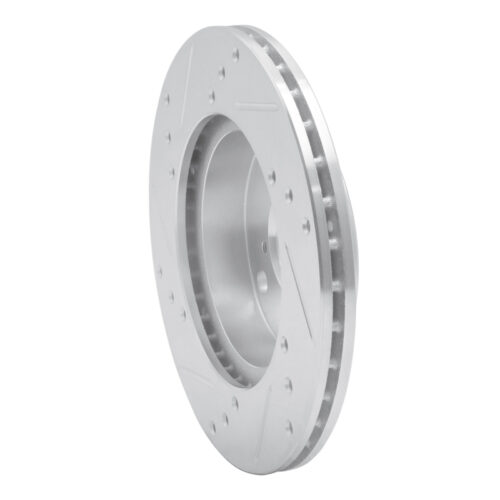 R1 Concepts for 90-93 Mazda Miata Front Right Drilled & Slotted Silver Brake Rotor - Image 4