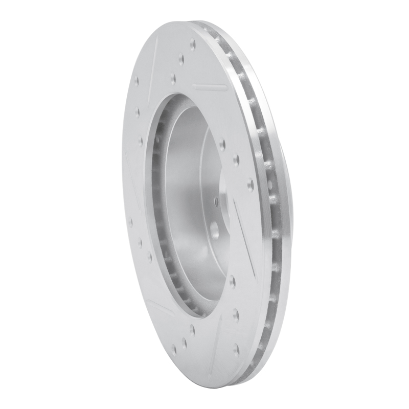 R1 Concepts for 90-93 Mazda Miata Front Right Drilled & Slotted Silver Brake Rotor - Image 4