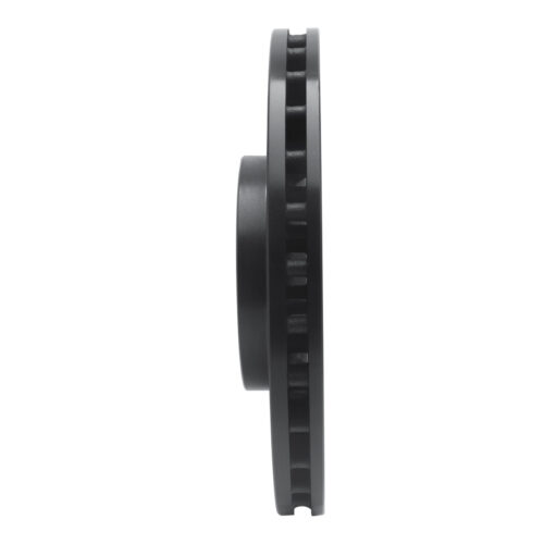 R1 Concepts for 05-17 Subaru WRX STI Front Right Drilled & Slotted Black Brake Rotor - Image 3