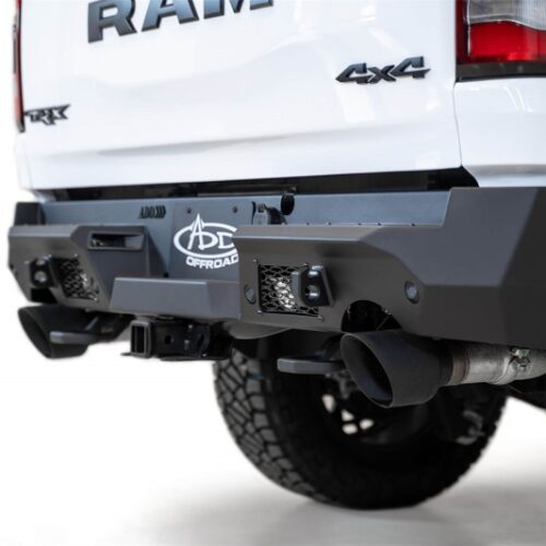 Addictive Desert Designs for 2021 Dodge RAM 1500 TRX Stealth Fighter Rear Bumper - Hammer Black - Image 6